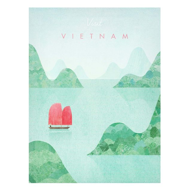 Dekoracja do kuchni Plakat podróżniczy - Wietnam