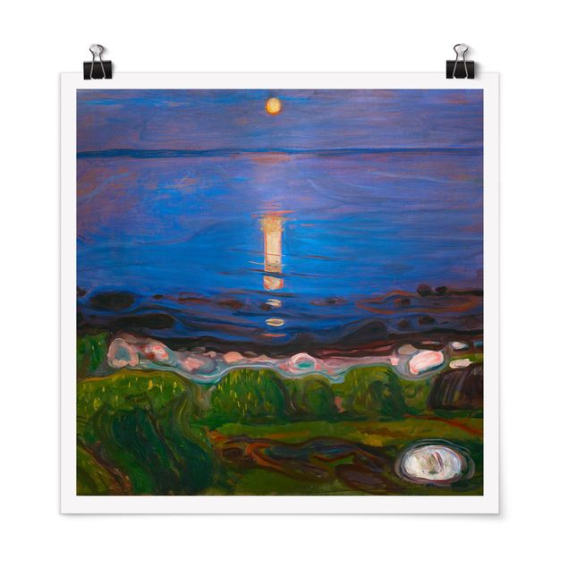 Obrazy do salonu Edvard Munch - Letnia noc nad morzem