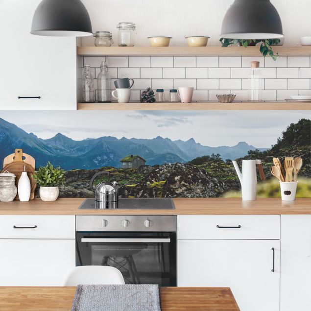 Panele szklane do kuchni Domek jednoosobowy w Norwegii