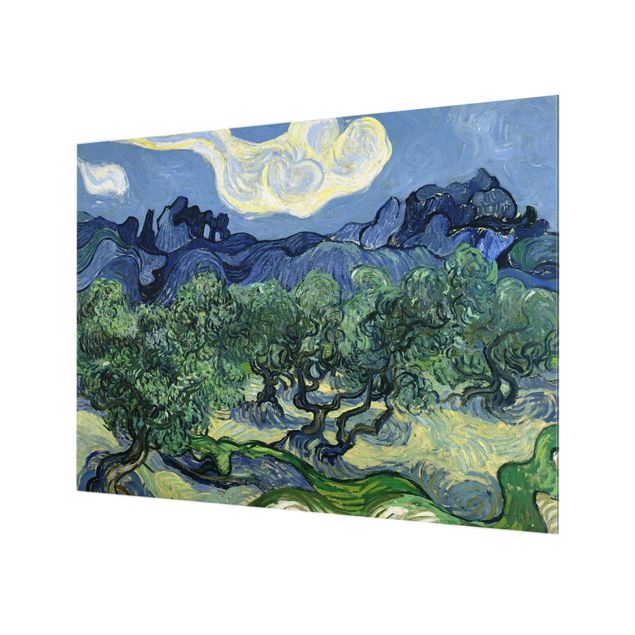 Panel szklany do kuchni Vincent van Gogh - Drzewa oliwne