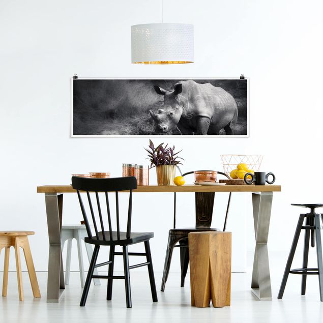 Obrazy nowoczesne Nosorożec samotnik