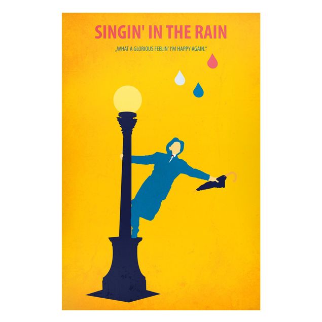 Obrazy do salonu Plakat filmowy Śpiewamy w deszczu