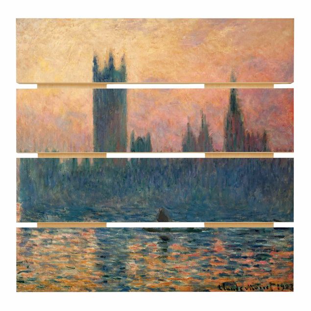 Obrazy Claude Monet - Zachód słońca w Londynie