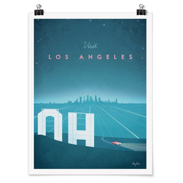 Obrazy retro Plakat podróżniczy - Los Angeles