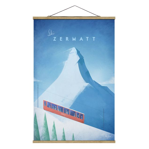 Obrazy góry Plakat podróżniczy - Zermatt