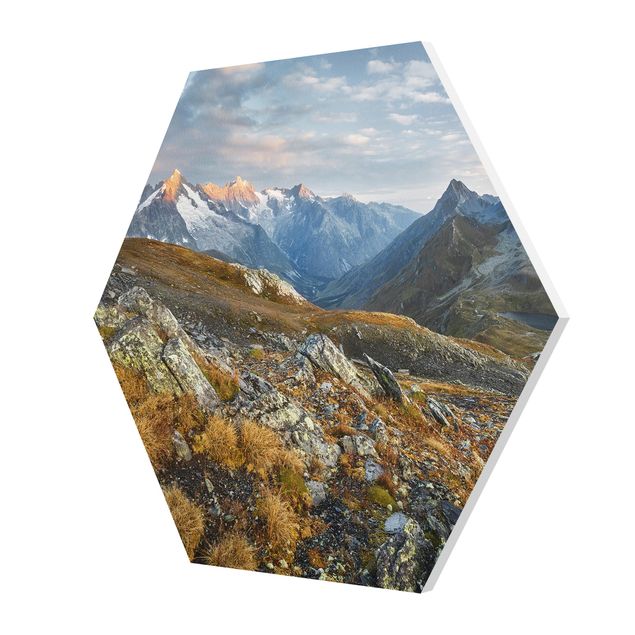 Obrazy krajobraz Col de Fenêtre Szwajcaria