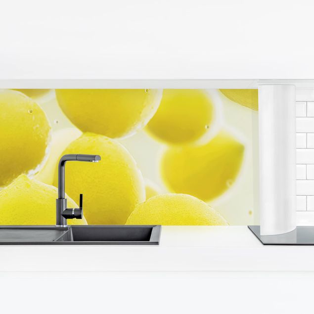 Panel ścienny do kuchni - Citrony w wodzie