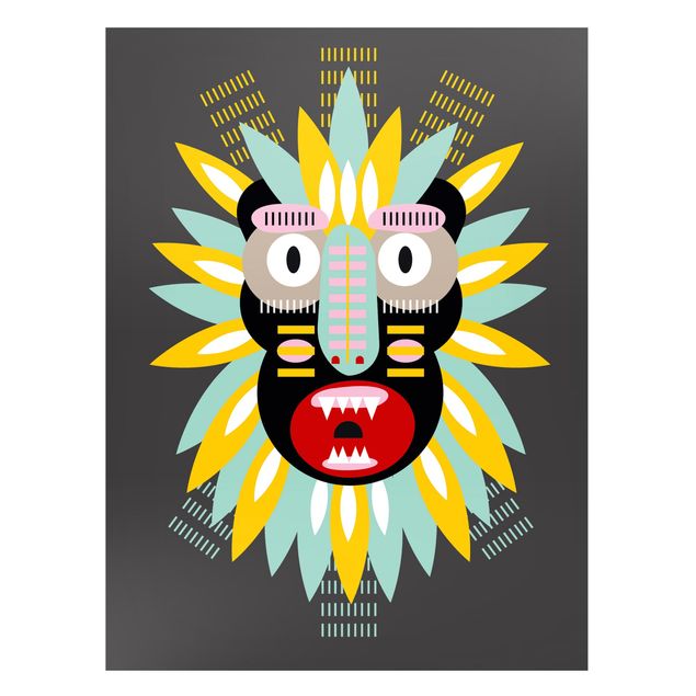 Obrazy nowoczesne Kolaż Etno Maska - King Kong