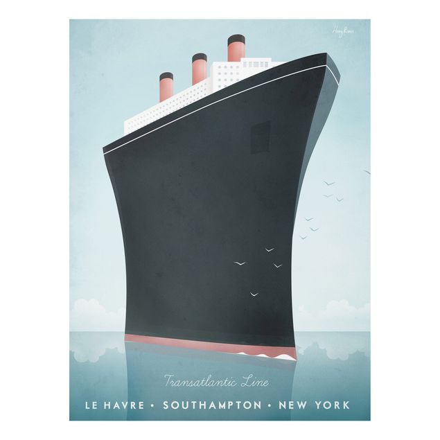 Obrazy do salonu nowoczesne Plakat podróżniczy - Statek wycieczkowy