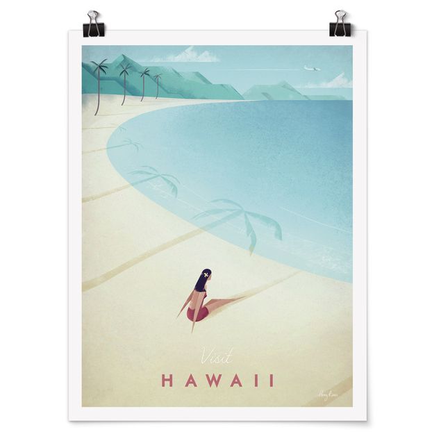 Obrazy z morzem Plakat podróżniczy - Hawaje