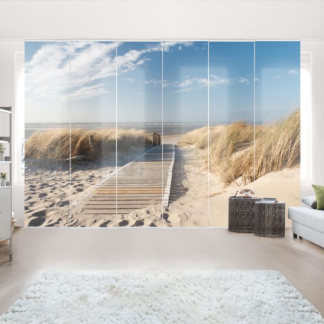 Zasłony panelowe zestaw - Plaża nad Morzem Bałtyckim