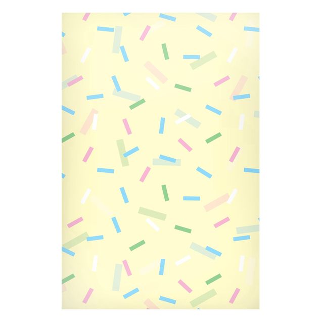 Obrazy nowoczesny Kolorowe konfetti z pastelowych pasków