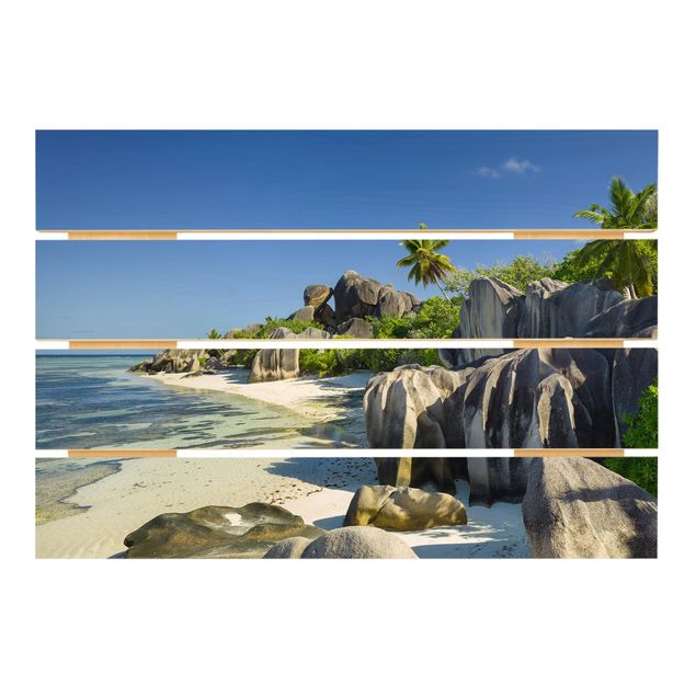 Obrazy na drewnie Dream Beach Seychelles
