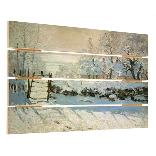 Obrazy z drewna Claude Monet - Sroka