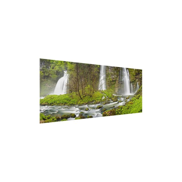 Obrazy na szkle wodospad Wodospady Cascade de Flumen