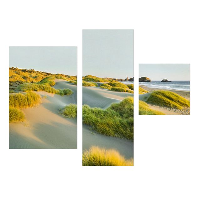 Morze obraz Wydmy i trawy nad morzem