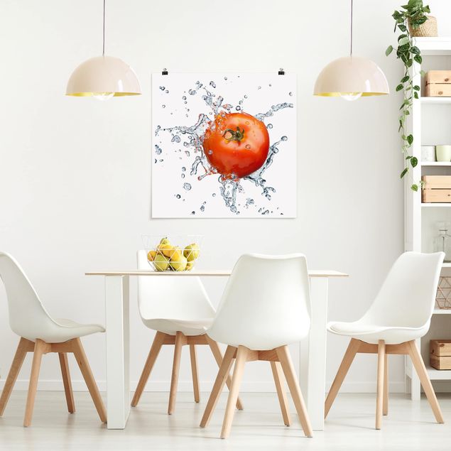 Obraz z owoców i warzyw Świeży pomidor