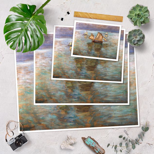 Plaża obraz Claude Monet - Łodzie rybackie