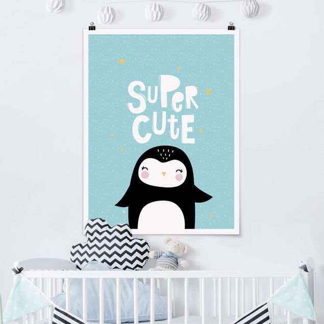 Pokój niemowlęcy Super uroczy pingwinek