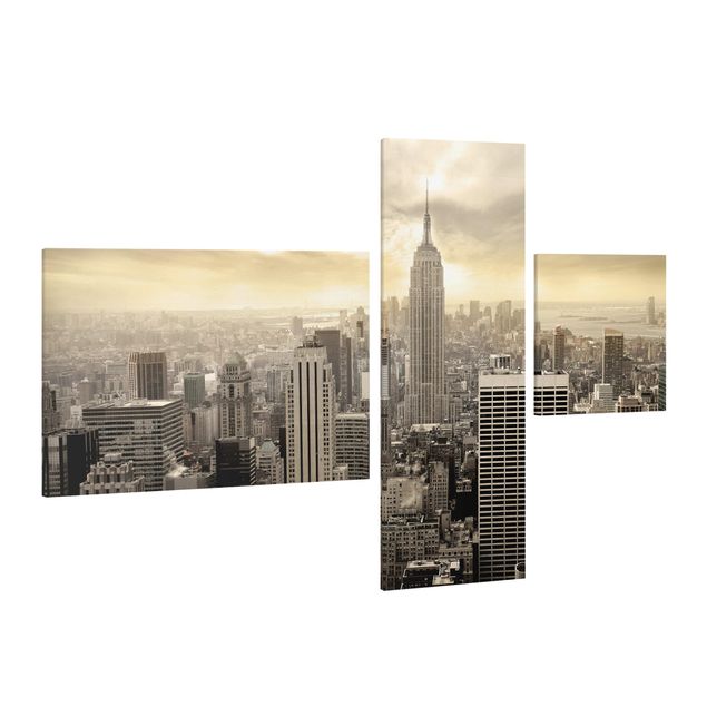 Góry obraz Świt na Manhattanie