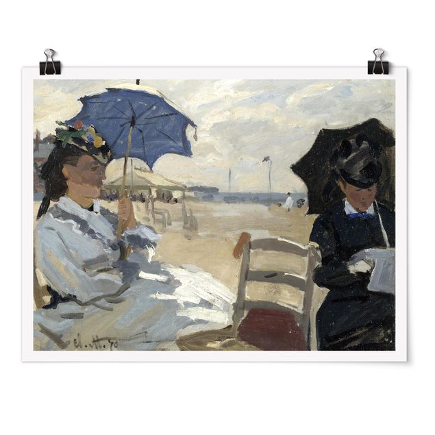 Obrazy impresjonizm Claude Monet - Plaża w Trouville