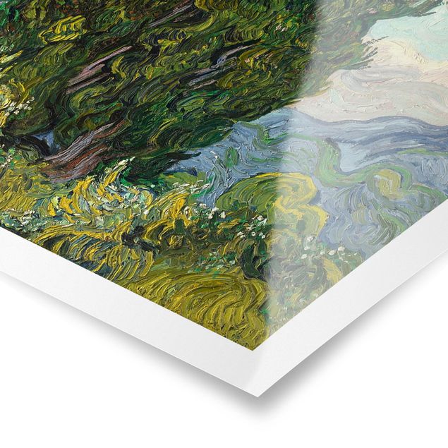 Obrazy na ścianę krajobrazy Vincent van Gogh - Cyprysy