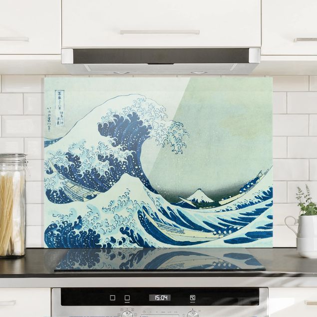 Panel szklany do kuchni - Katsushika Hokusai - Wielka fala w Kanagawie