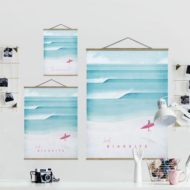 Obrazy plaża Plakat podróżniczy - Biarritz