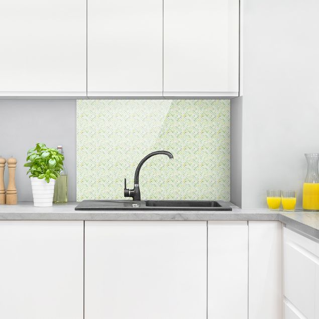 Panele szklane do kuchni Marmurkowy wzór wiosenna zieleń