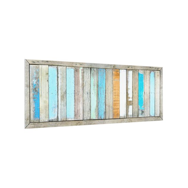 Panel szklany do kuchni - Półki z morza