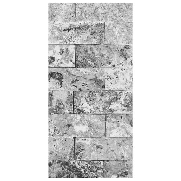 Parawan pokojowy - Ściana kamienna naturalny marmur szary