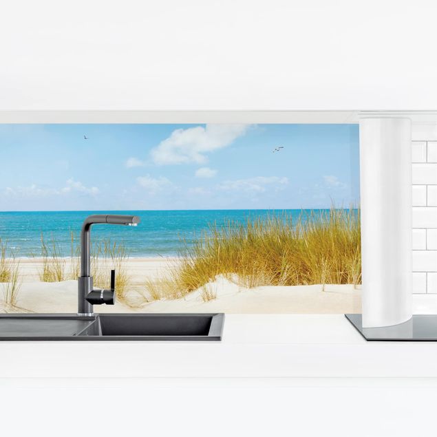 Panel ścienny do kuchni - Plaża nad Morzem Północnym