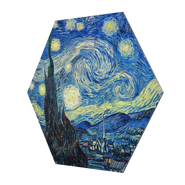 Obraz niebieski Vincent van Gogh - Gwiaździsta noc