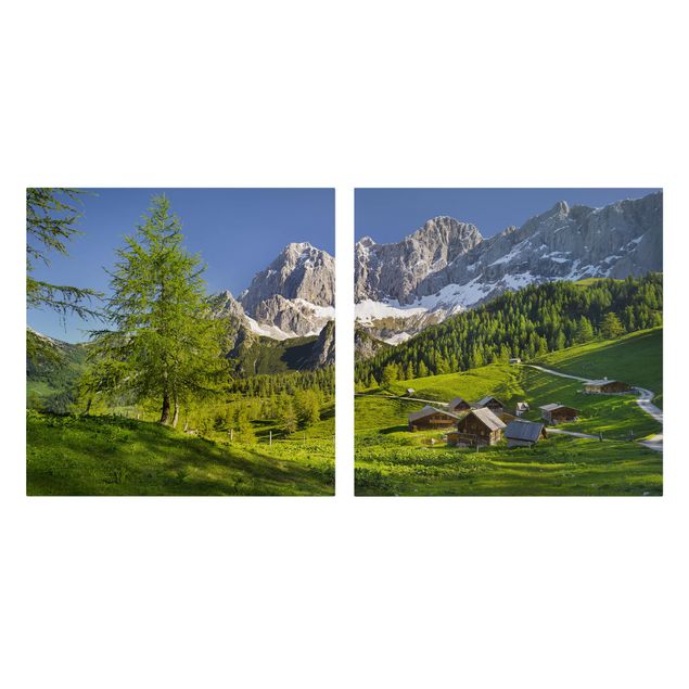 Drzewo obraz Styria Alpejska łąka