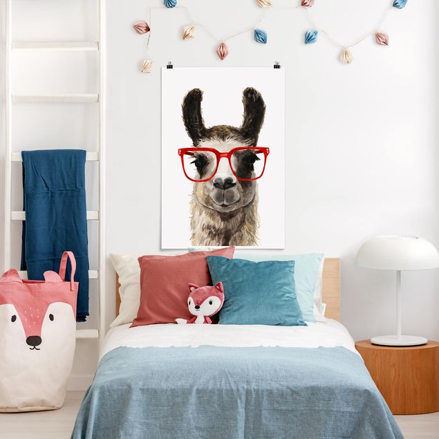 Pokój niemowlęcy Hippy Llama w okularach II