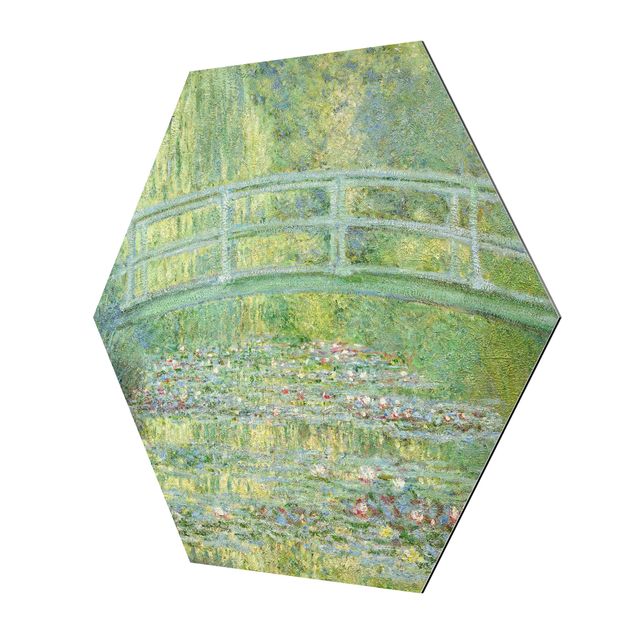 Zielony obraz Claude Monet - Mostek japoński