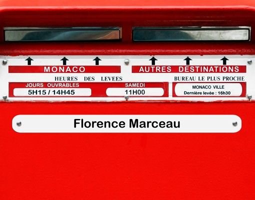 Skrzynka na listy spersonalizowana - Krajowa skrzynka pocztowa we Francji