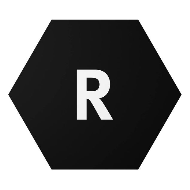 Litera obraz Czarna litera R