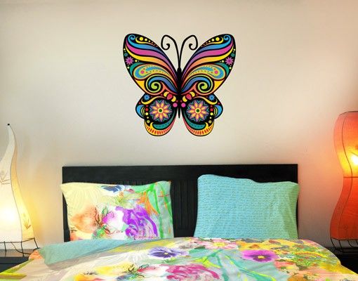 Motyle naklejki na ścianę Nr BP22 Mandala motyla
