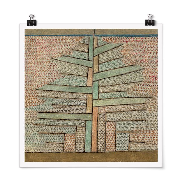 Obrazy abstrakcja Paul Klee - Drzewo sosnowe