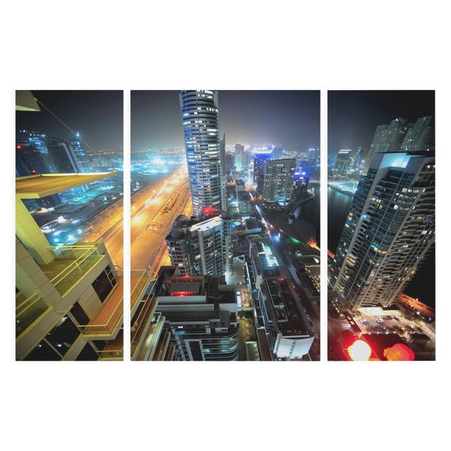 Niebieskie obrazy Światła Dubaju