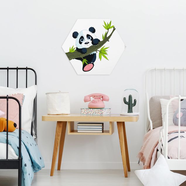 Obrazy drzewa Panda wspinająca się