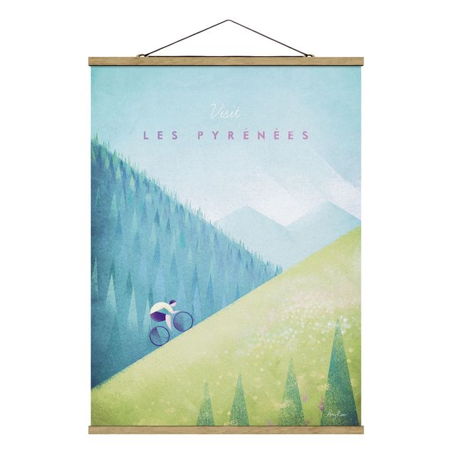 Obrazy na ścianę krajobrazy Plakat podróżniczy - Pireneje