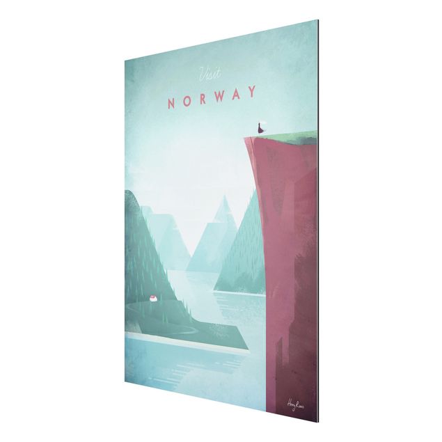 Obrazy góry Plakat podróżniczy - Norwegia