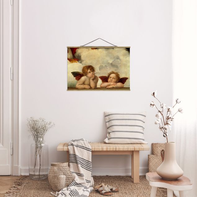 Obrazy do salonu nowoczesne Raffael - Dwa anioły