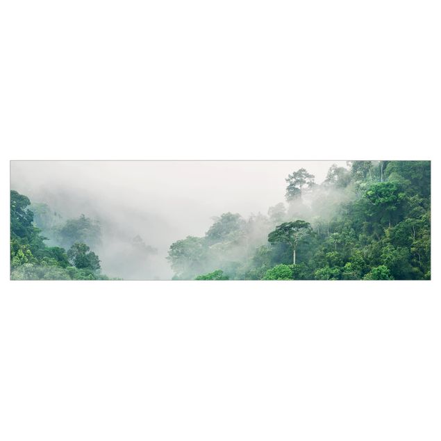 Panel ścienny do kuchni - Dżungla we mgle