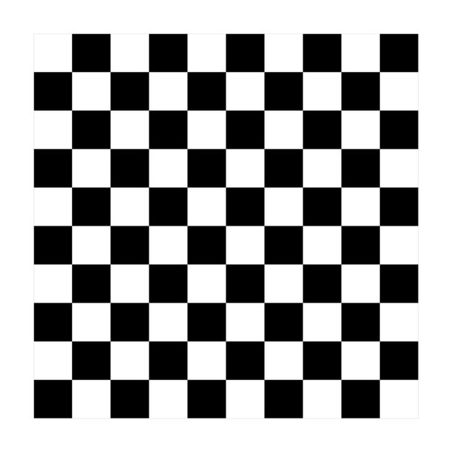 chodnik szachownica Geometryczny wzór w kratkę czarno-biały