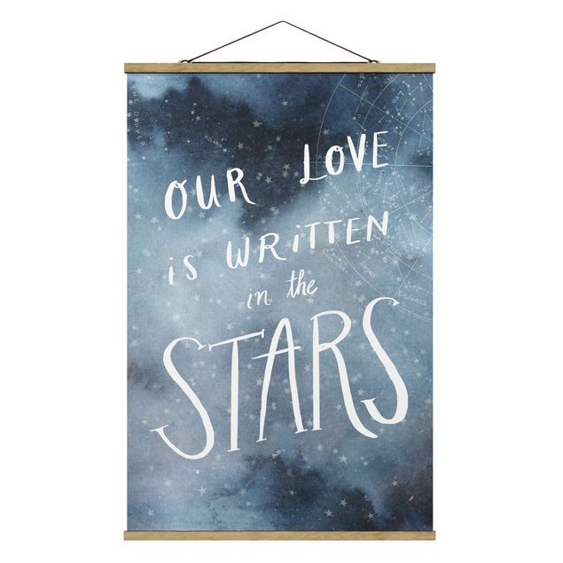 Obrazy z napisami Miłość niebieska - Gwiazdy