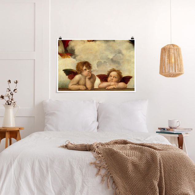 Nowoczesne obrazy do salonu Raffael - Dwa anioły