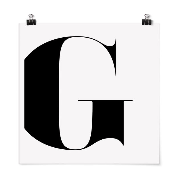 Obrazy nowoczesne Litera antyczna G